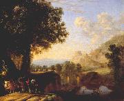 SWANEVELT, Herman van Italian Landscape with Bridge and Castle ar Germany oil painting artist